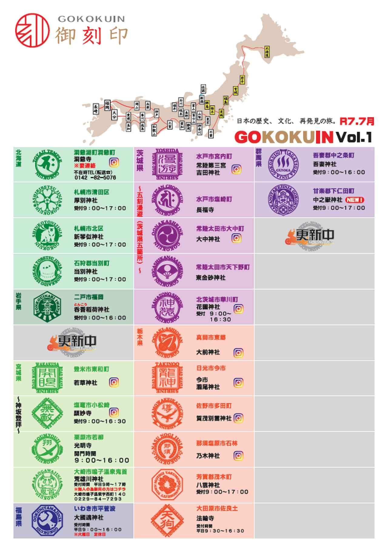 画像1: 現在、八十八箇所の神社仏閣が参加。まだまだ増える予定です！