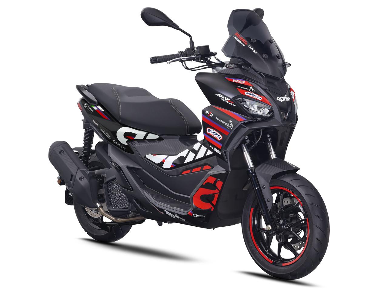 画像: aprilia SR GT 200 Replica 2025年モデル 総排気量:174cc エンジン形式:水冷4ストSOHC4バルブ単気筒 シート高:799mm 車両重量:148kg 発売日:2025年7月23日(水) 税込価格:61万6000円