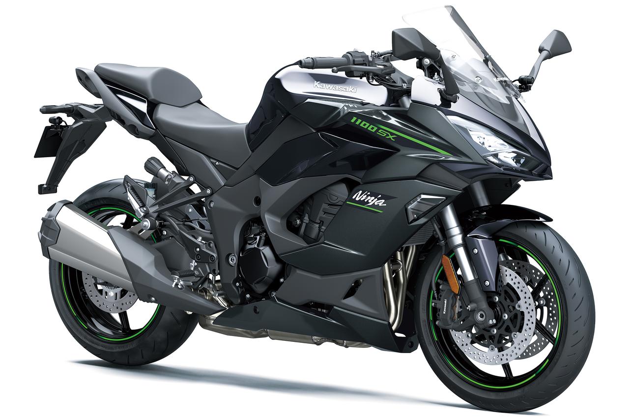 画像: Kawasaki Ninja 1100SX/SE 2025年モデル 総排気量:1098cc エンジン形式:水冷4ストDOHC4バルブ並列4気筒 シート高:820mm 車両重量:236kg/235kg(SE) 発売日:2025年3月29日(土) 税込価格:177万1000円/198万円(SE) ※写真はスタンダードモデル