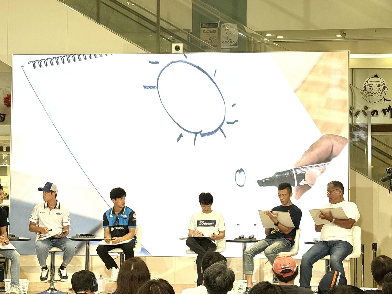 画像1: 解説&遠藤さんチームのお題は「夏休み」。