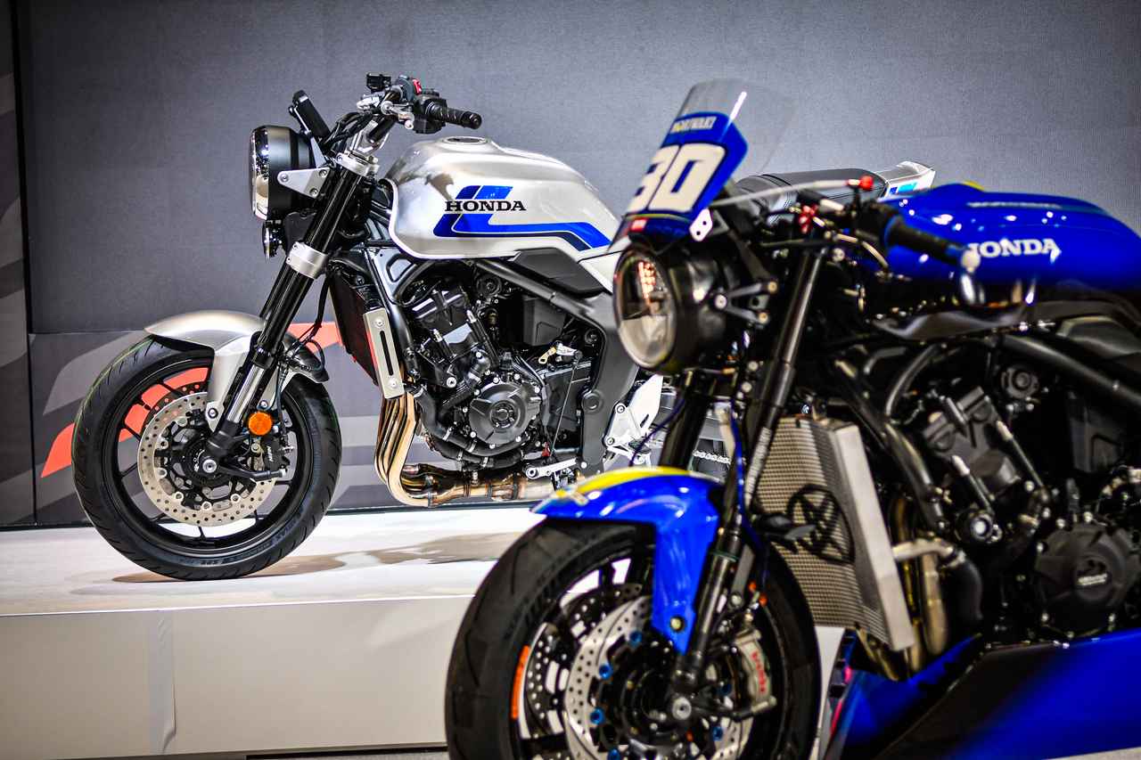 画像: モリワキバージョン、RCB1000と新旧3台のCBでデモラン