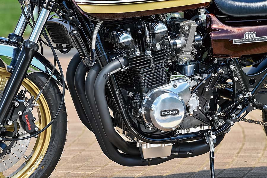画像 : 7番目の画像 - 【写真11枚】ACサンクチュアリー Z1（カワサキ Z1）18インチコンプリート車両に加わる効果的な熱対策 - webオートバイ