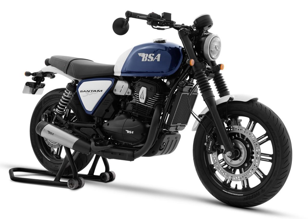 画像: BSA BANTAM350 2025年モデル 総排気量：334cc エンジン形式：水冷4ストDOHC4バルブ単気筒 シート高：800mm 車両重量：185kg 発売時期、価格未定