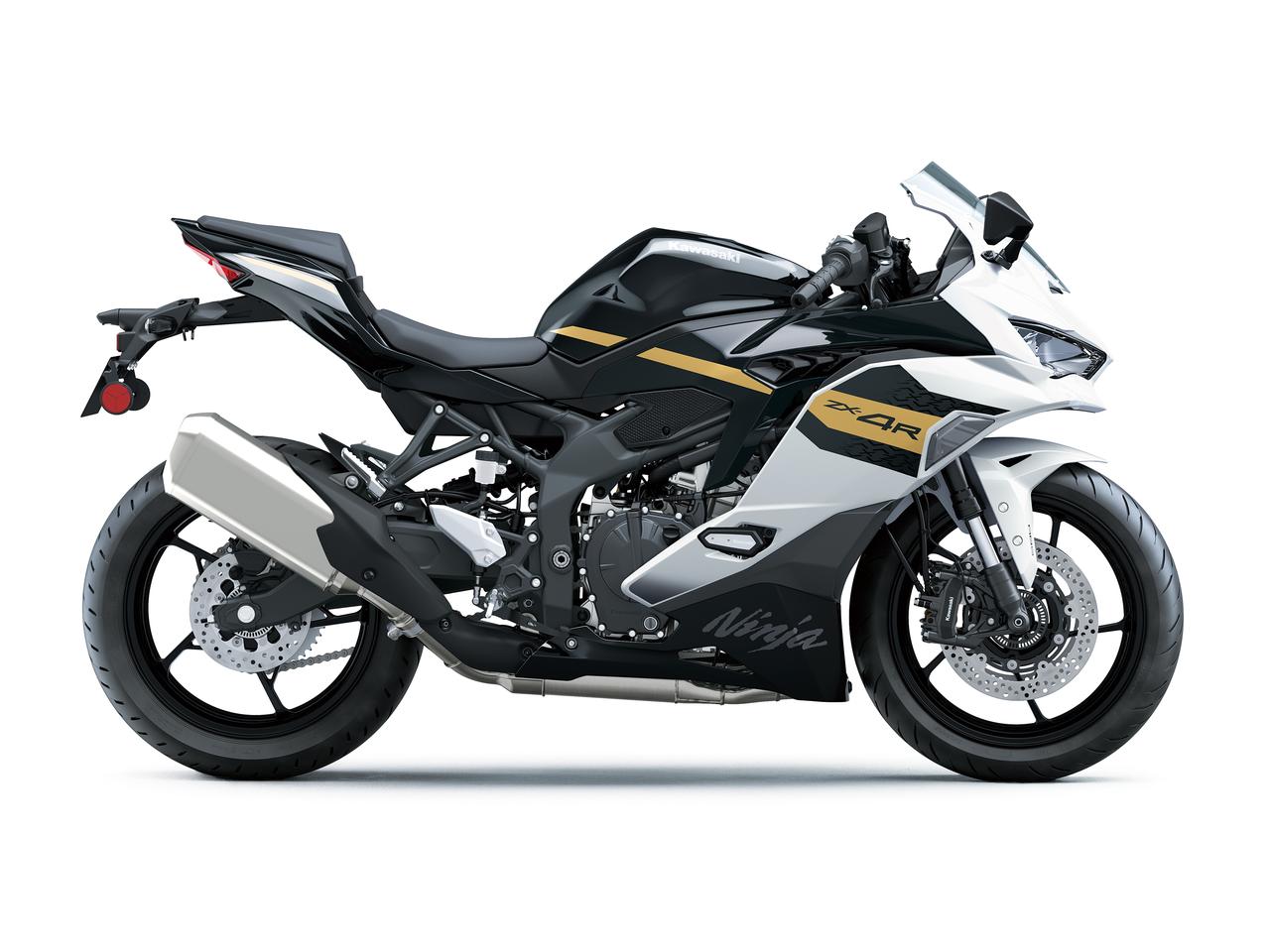 画像3: Ninja ZX-4R SE｜パールロボティックホワイト×メタリックスパークブラック（WT1）