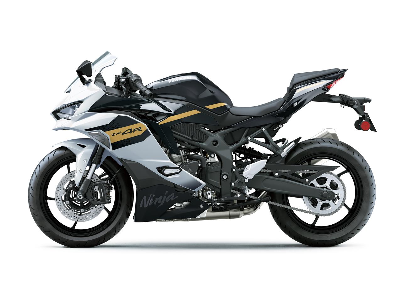画像1: Ninja ZX-4R SE｜パールロボティックホワイト×メタリックスパークブラック（WT1）