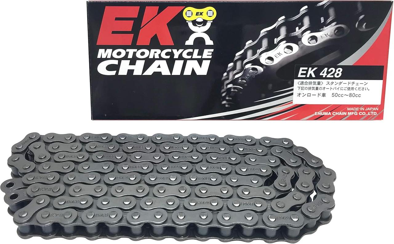 画像: EK(イーケー) STDノンシールチェーン 428 スチール 108L 【クリップジョイント】 amzn.to