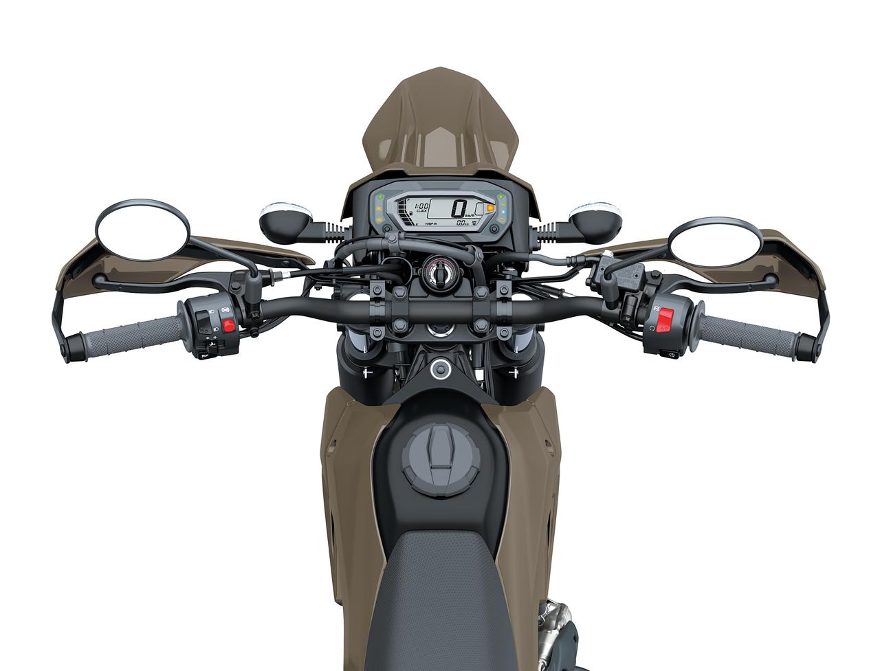 画像7: 【新機種登場！】シェルパベースのタフな1台！ カワサキ「KLX230 DF」がデビュー