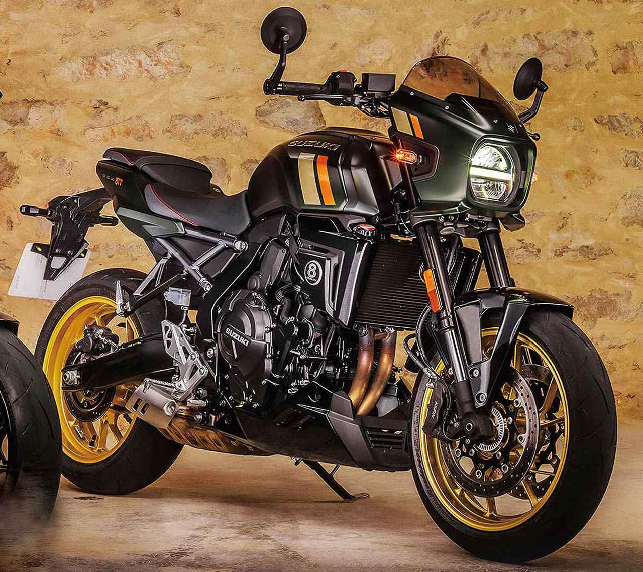 画像: SUZUKI GSX-8TT 欧州モデル 総排気量:776cc エンジン形式:水冷4ストDOHC4バルブ並列2気筒 シート高:810mm 車両重量:203kg 予想発売時期:2026年初頭 予想価格:135~140万円前後