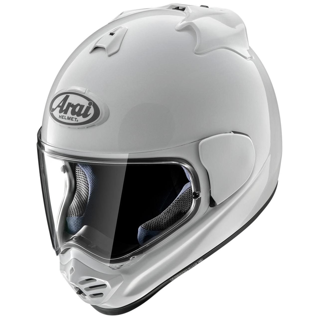 画像: Arai HELMET TXストラーダ 税込価格：6万4900円 サイズ：54・55-56・57-58・59-60・61-62（cm） カラー：グラスホワイト、グラスブラック、フラットブラック、ダークネイビー、レッド 販売元： アライヘルメット