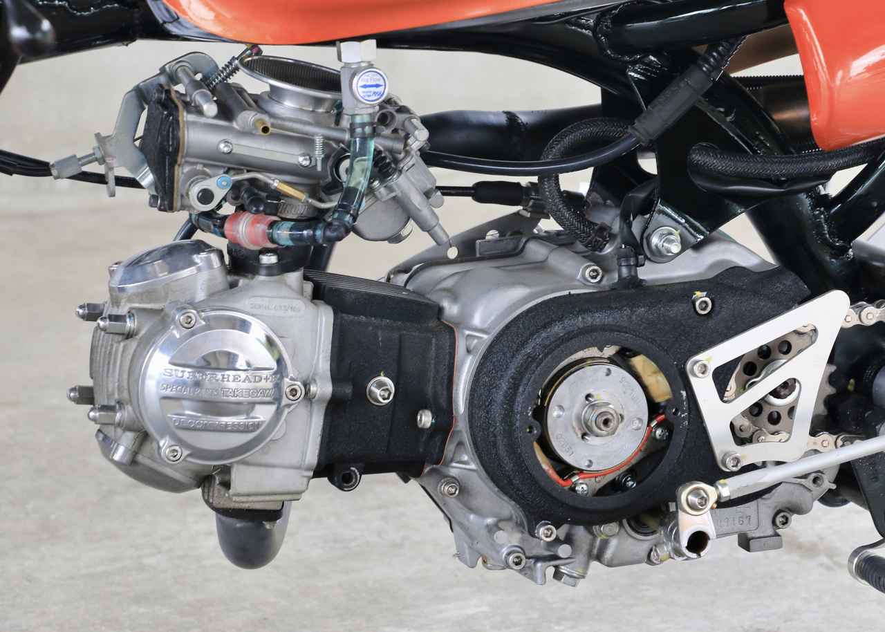 画像4: 遊びじゃないよ、本気だよ!! ホンダ モンキーをベースした見た目も性能も本格派のドラッグレーサー