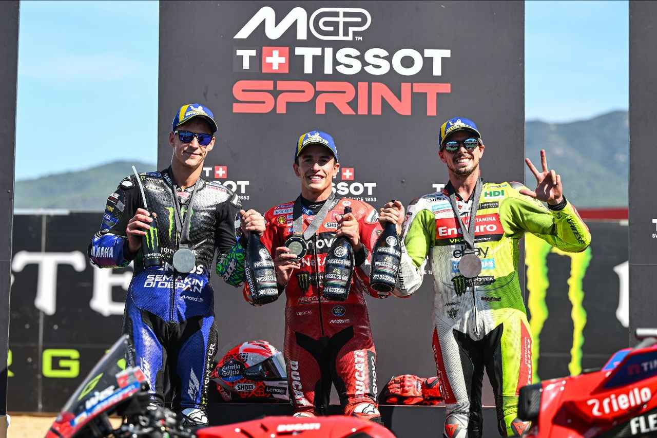 画像: まさかの優勝を果たしたマルク・マルケス。運も味方につけスプリント14勝目を挙げた。