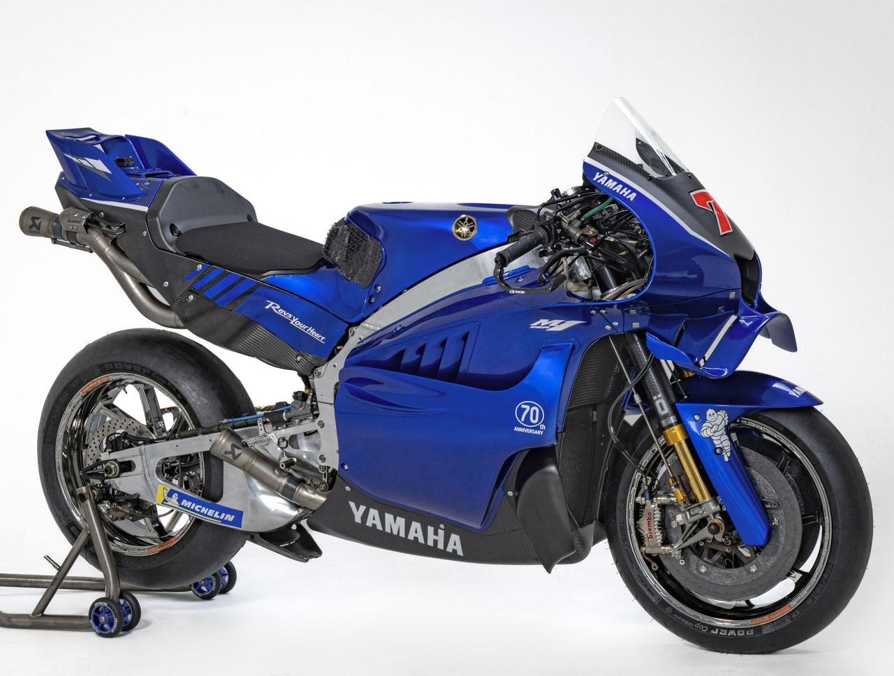 画像: YAMAHA YZR-M1 V4エンジン搭載車