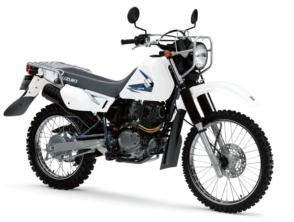画像: SUZUKI DR200SE 販売国:南アフリカ、ガーナ、バーレーン等 総排気量:199cc エンジン形式:空冷4ストSOHC2バルブ単気筒 シート高:850mm 車両重量:132kg 現地価格:69000ランド ※約58万3391円