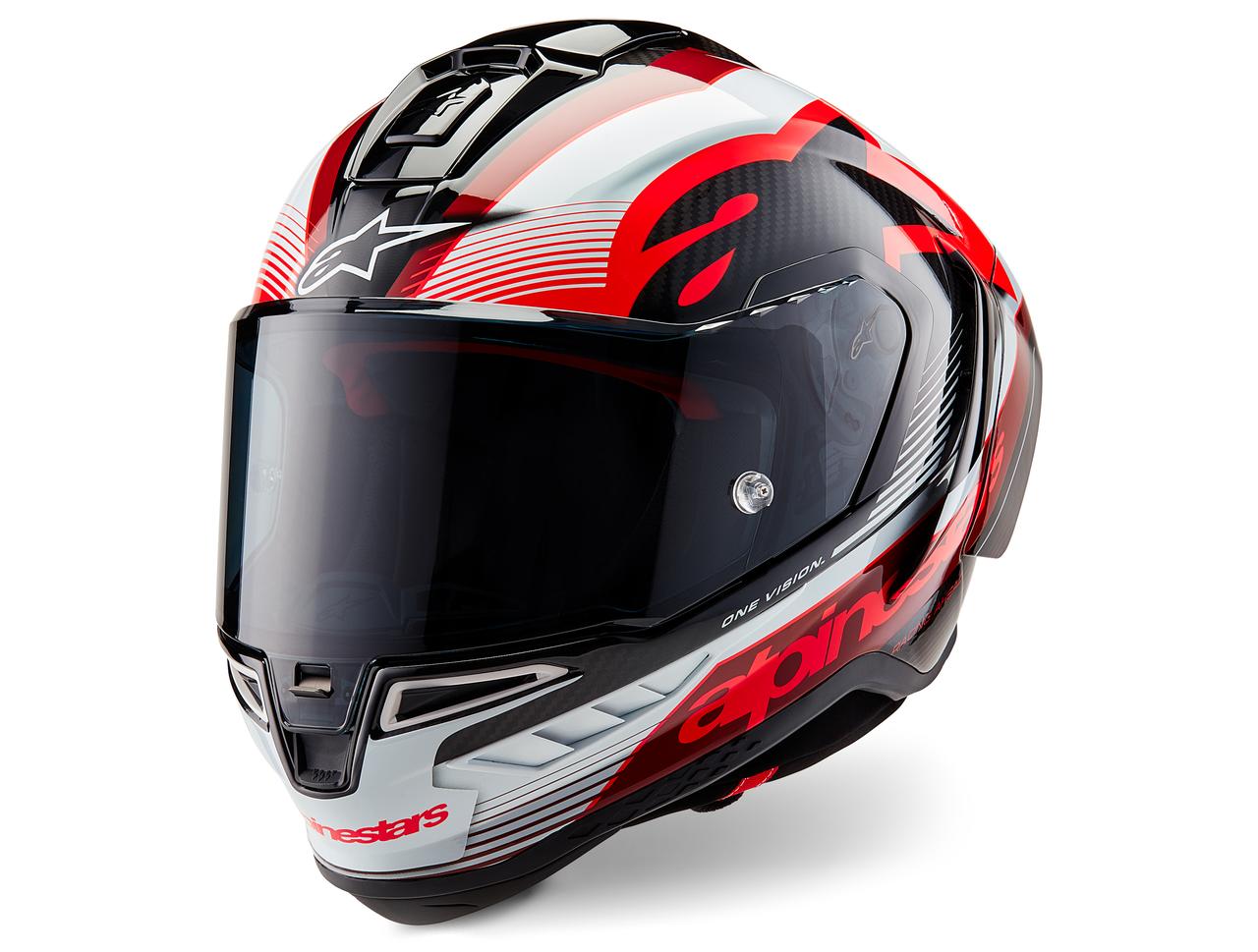 画像: alpinestars Supertech R10 Helmet サイズ:XS、S、M、L、XL、2XL ソリッドカラー:ブラックカーボン、ホワイト、マットブラック グラフィック:TEAM、ELEMENT 発売時期:2025年9月下旬 税込価格:ソリッド14万7000円/グラフィック15万9500円
