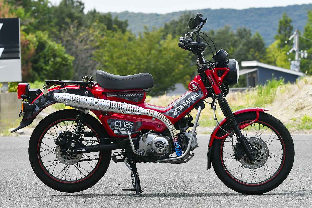 ZETAのハンターカブ用グラフィックデカールで、外装を保護しつつ …