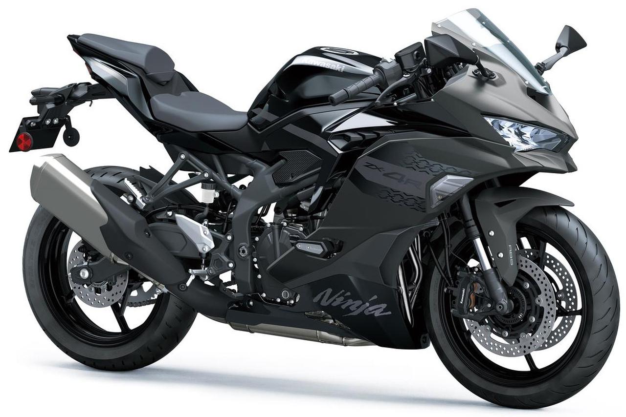 画像: Ninja ZX-4R SE｜メタリックマットグラフェンスチールグレー×メタリックスパークブラック