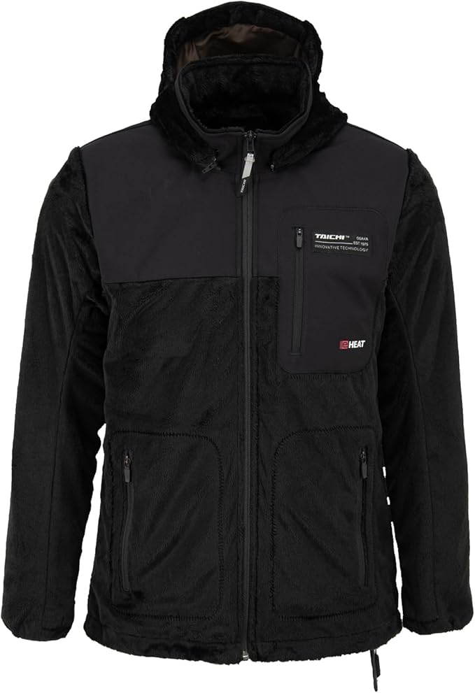 画像: ▶▶▶Amazonはこちら｜価格をチェック RSタイチ RSU638 e-HEAT フリース インナーパーカ BLACK amzn.to