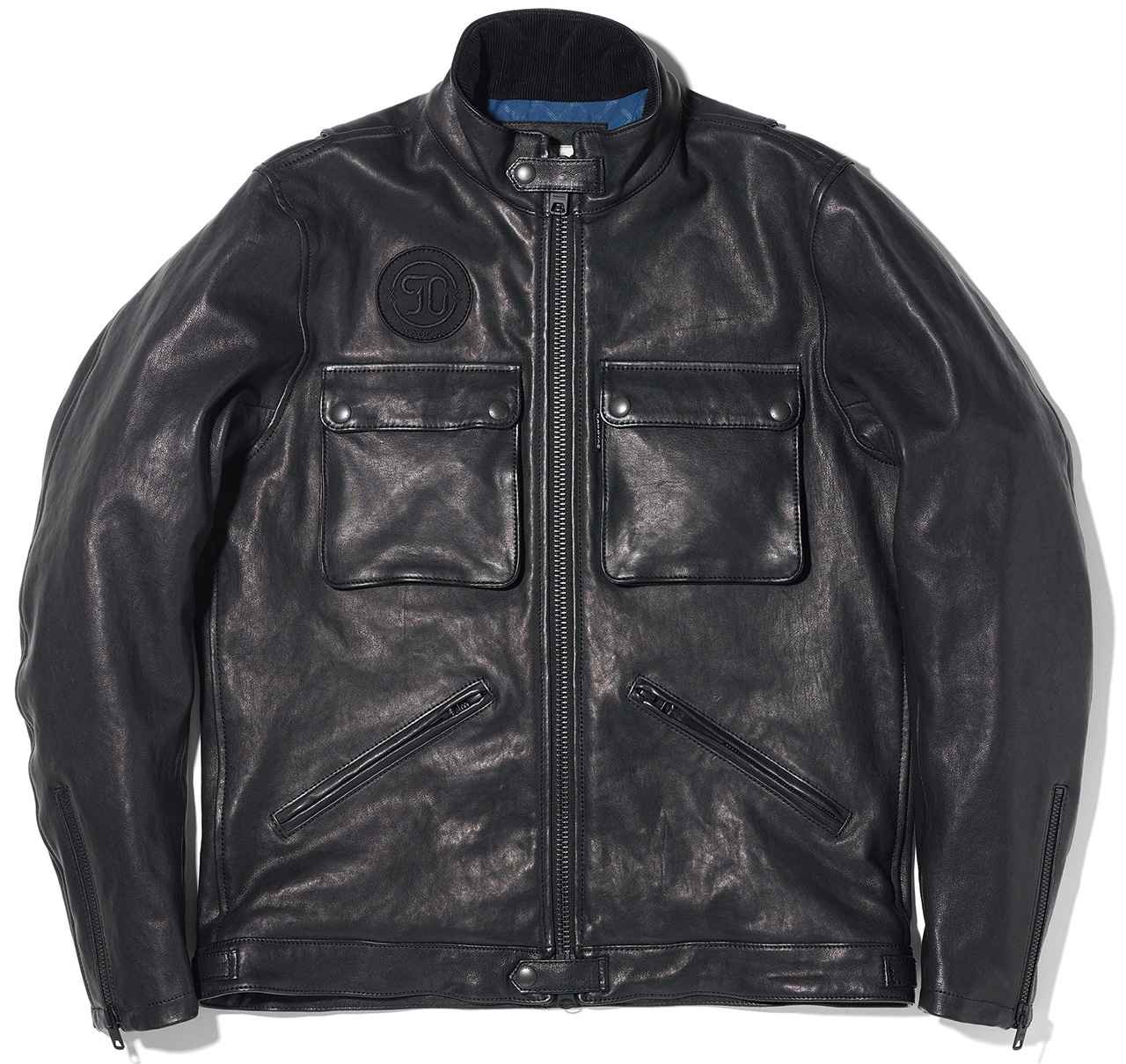 画像: サイズ:M〜3L(3L/7万9200円) カラー:ブラック 素材:《表》羊革/《裏》ポリエステル