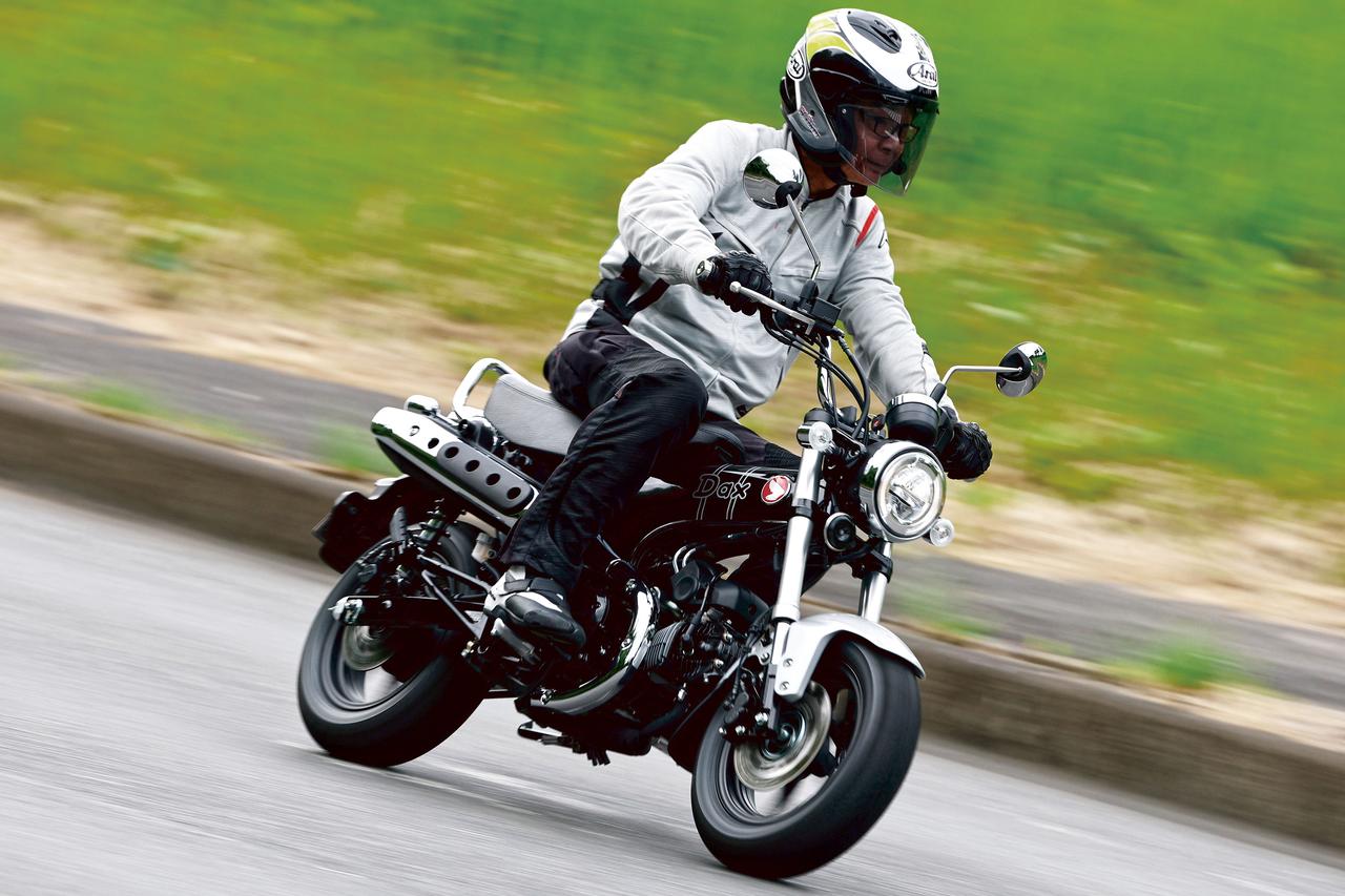 画像: Honda Dax125 総排気量：123cc エンジン形式：空冷4ストSOHC2バルブ単気筒 シート高：775mm 車両重量：107kg 税込価格：45万1000円