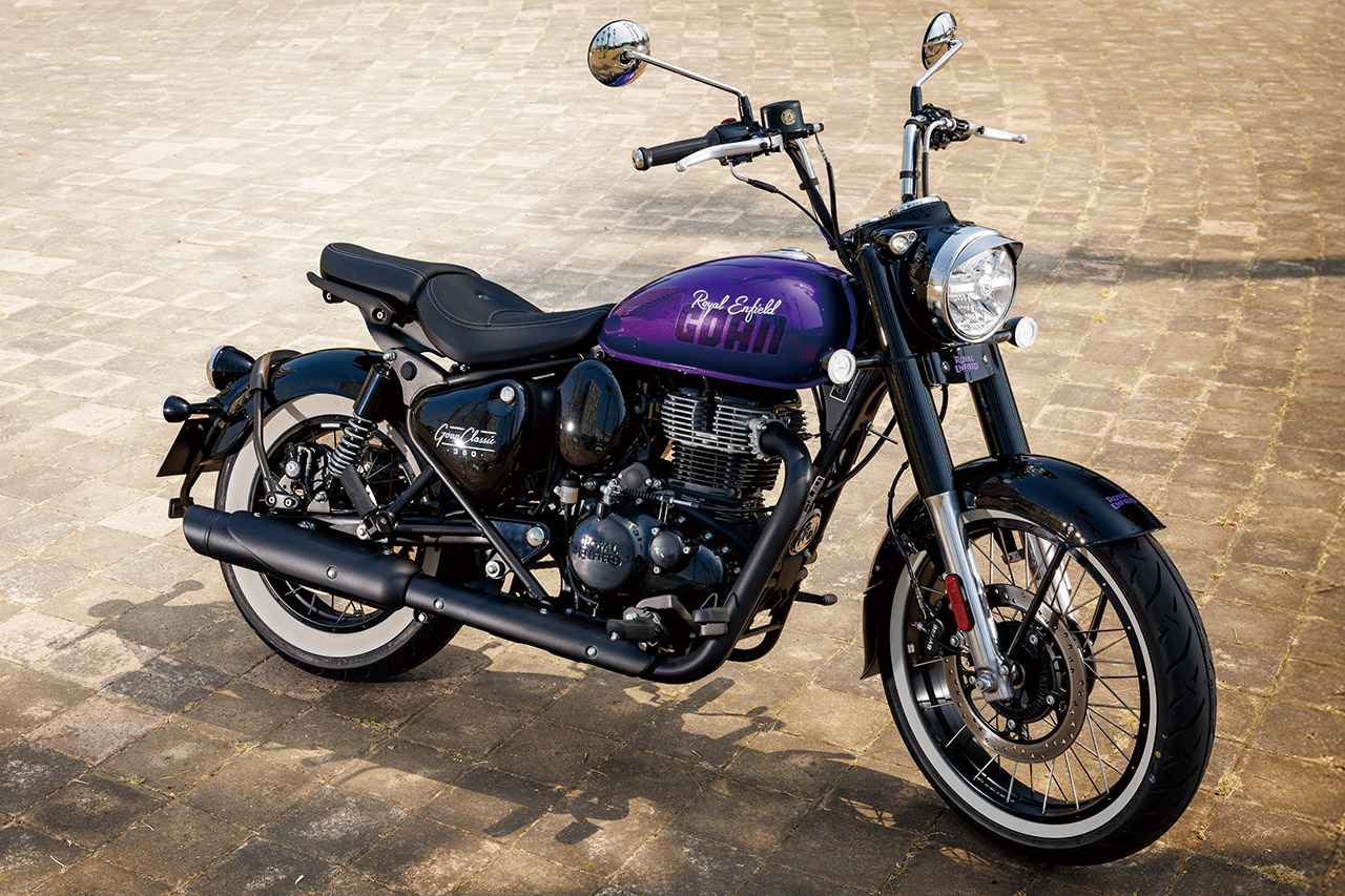 画像: ROYAL ENFIELD GOAN CLASSIC 350 2025年モデル 総排気量:349cc エンジン形式:空冷4ストSOHC2バルブ単気筒 シート高:750mm 車両重量:197kg 発売日:2025年9月18日(受注開始) 税込価格:74万9100円~75万5700円