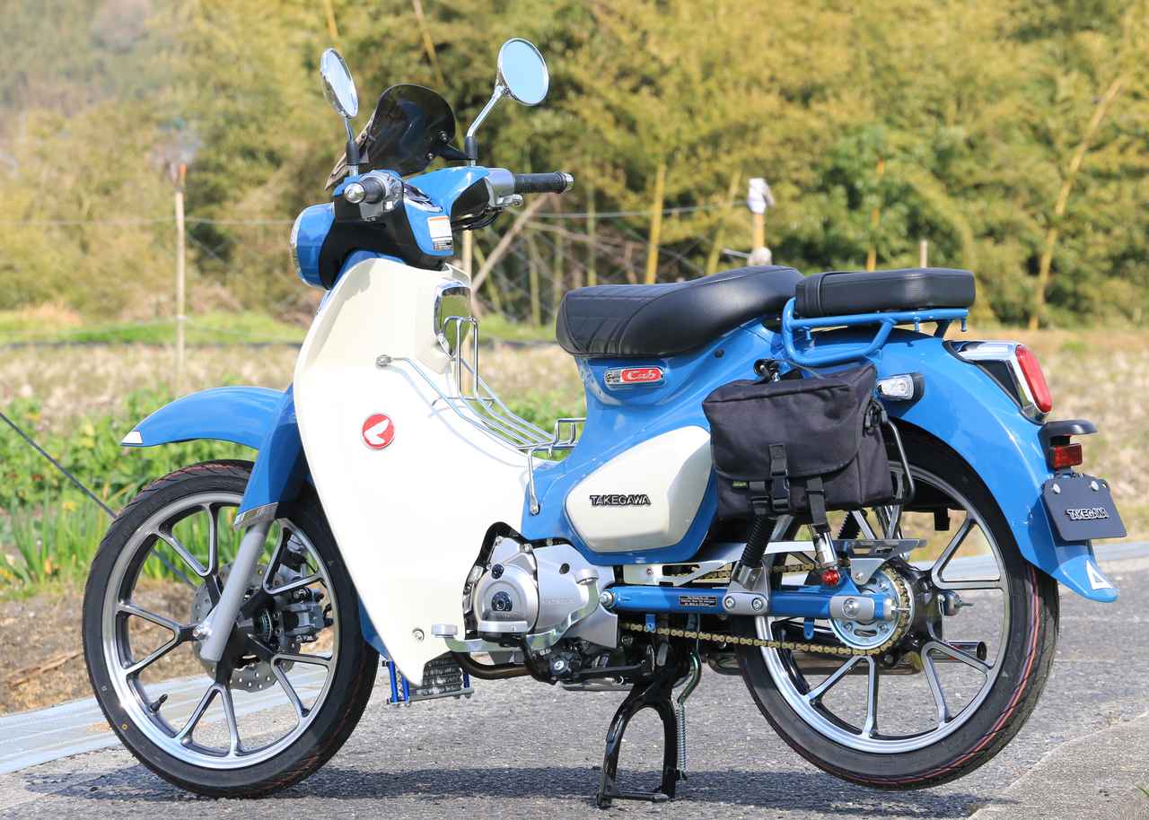 画像2: よりスタイリッシュに、より便利に!! 大人(おじさん)が好むSP武川製パーツでスーパーカブC125をカスタム