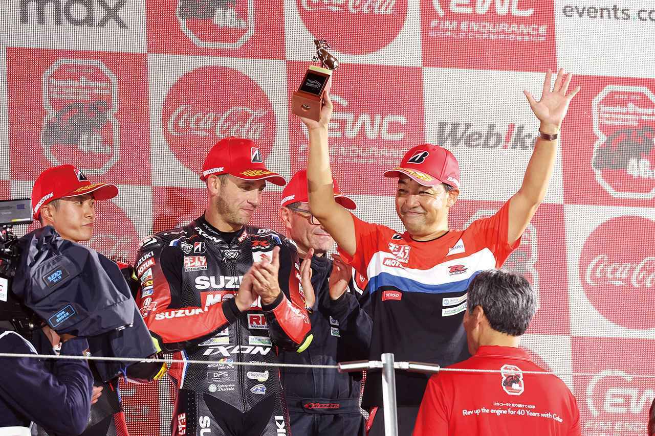 画像1: ▲SUZUKA 8H(2025年) 加藤陽平社長の指揮の下、チームは2年連続で表彰台に立った。その成果は、確かな結束と揺るぎない実力を重厚に物語っている。灼熱のコンディションと多くのクラッシュが発生する難しいレースだったが、ヨシムラはフル参戦EWCチーム最上位となる3位でフィニッシュした。