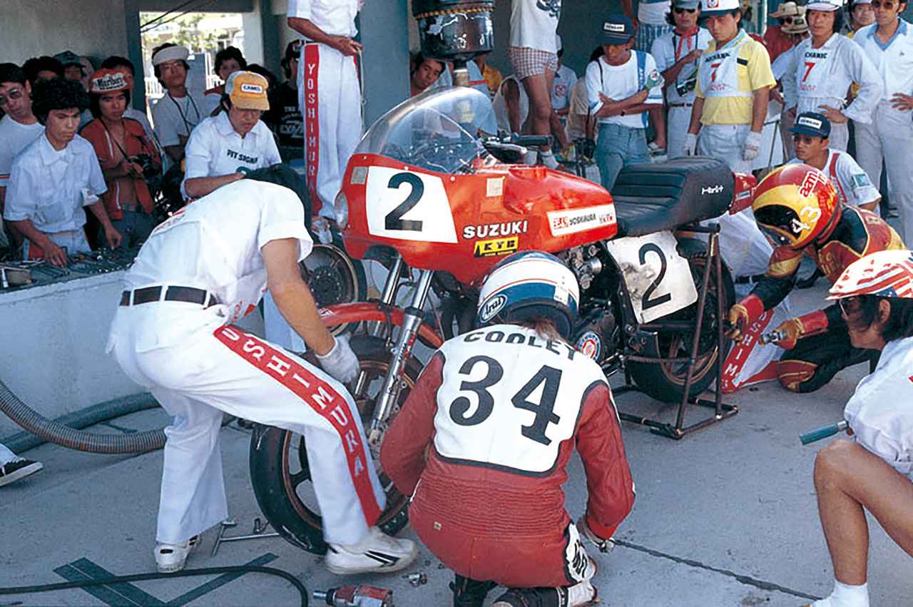 画像: ▲GS1000/SUZUKA 8H 1978年の鈴鹿8耐で優勝したGS1000は、AMA用スーパーバイクにビキニカウルを装着しただけのスプリント仕様だった。