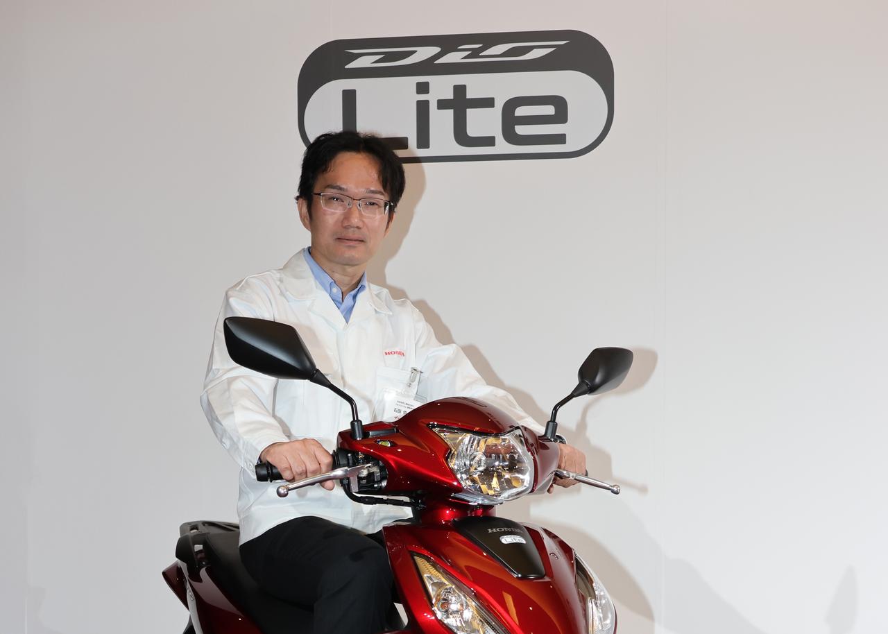 画像: 石田 慎一郎氏 Dio110 Lite 開発責任者