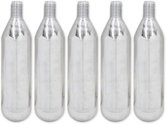 画像: [▶▶▶Amazonはこちら｜価格をチェック]() バトンエアソフト CO2ボンベ ネジ有 5本セット