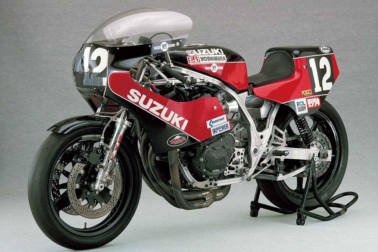 画像: 1983年型のヨシムラGSXは、モリワキのフレームにヨシムラチューンの4バルブエンジンを搭載した、まさに親子合作と呼べるマシンだった。