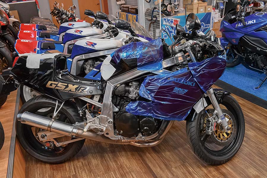 画像: ▲組み上がってTG-RUNに持ち込まれた状態。ここまで大鶴さんが自分で調べ、聞き、組んで、仕上げの試乗を杉本さんに頼んだ。