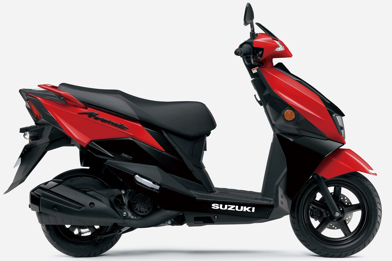 画像3: スズキ「アヴェニス125」が“価格はそのまま”初のカラーチェンジ！ グラスブラックの面積が増えスタイリッシュな印象に