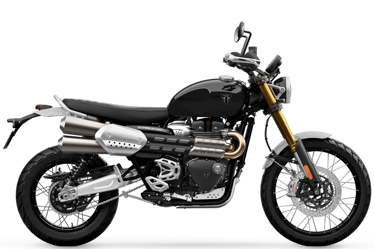 画像: TRIUMPH Scrambler 1200 XE 2026年モデル 総排気量:1200cc エンジン形式:水冷4ストSOHC並列2気筒 シート高:870mm 車両重量:230kg 税込価格:219万9000円〜