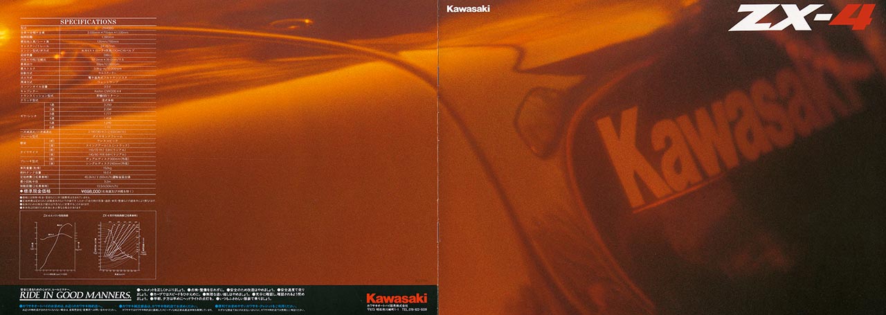 画像1: カワサキ「ZX-4（ZX400G）」（1988年）軽量コンパクト、高性能を意識して作り上げたカワサキ初の4ストローク400ccレプリカ