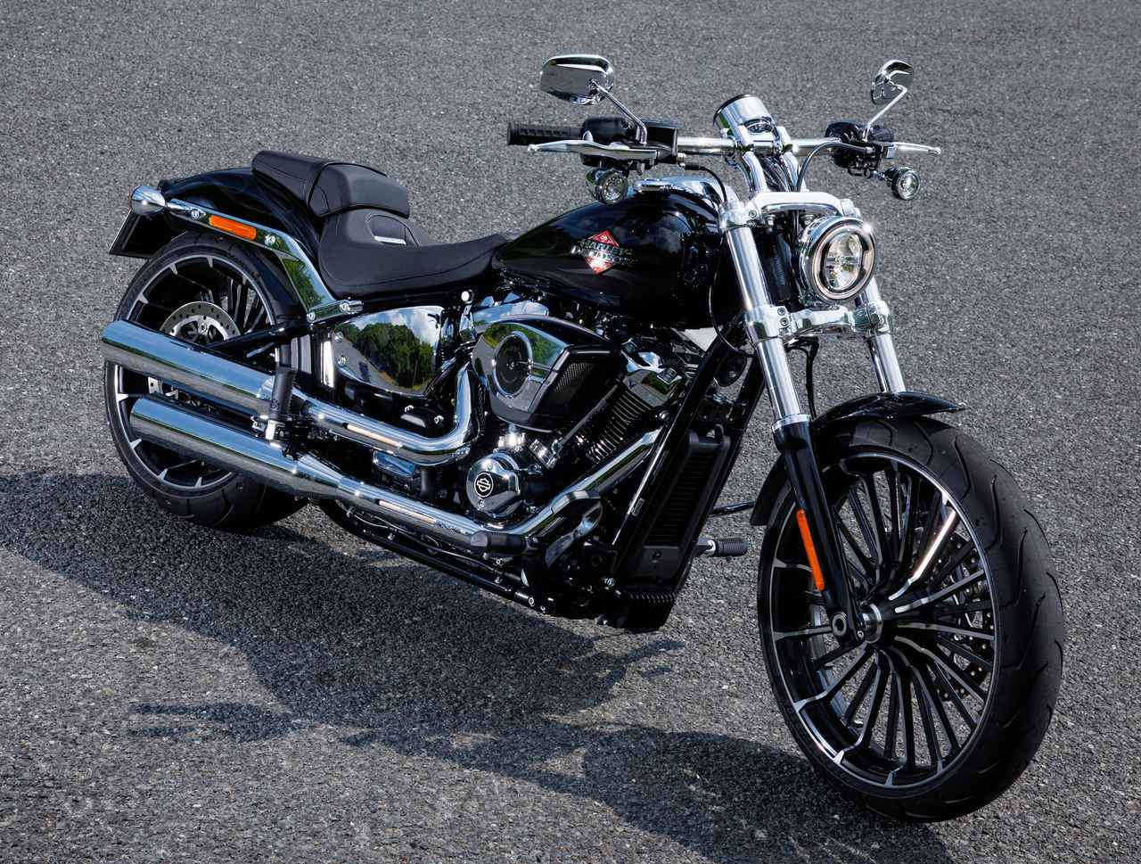 画像: HARLEY-DAVIDSON BREAKOUT 2025年モデル 総排気量:1923cc エンジン形式:空冷4ストOHV4バルブV型2気筒 シート高:665mm 車両重量:309kg 発売日:2025年7月3日 税込価格:345万1800円~