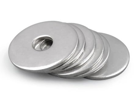 画像: アドパック 【国産品】 ステンレス 大ワッシャー M6(6.5mm) 外径25mm 厚み1.2mm 【20枚入り】 amzn.to