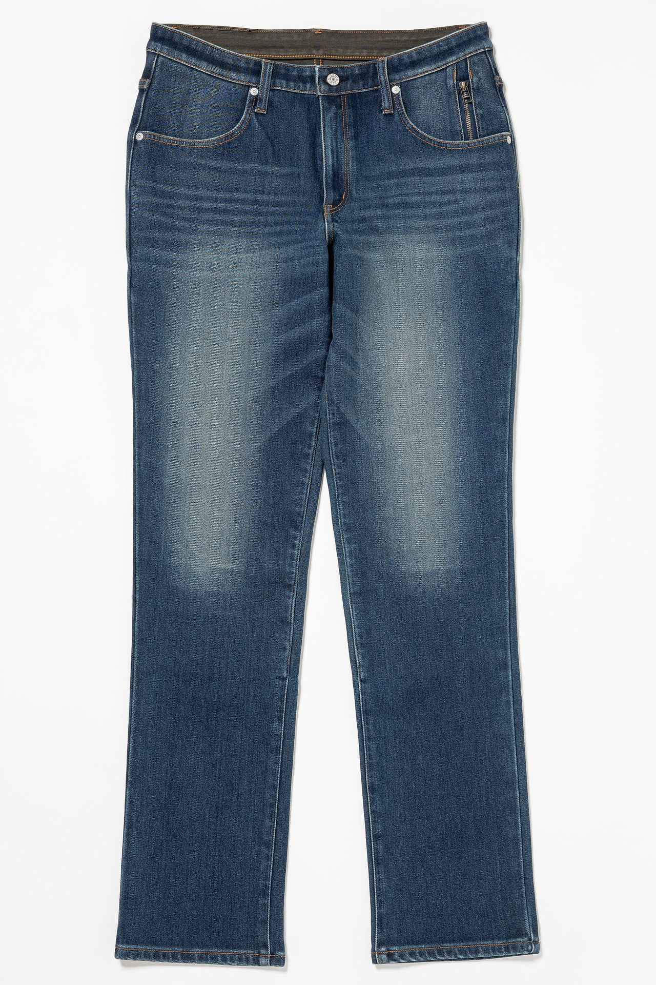 画像: EDWIN史上最高強度のライダージーンズ！ D.E.Fデニム サイズ：XS、S、M、L、XL、3L カラー：Dark Used Wash［KDF03-026］、One Wash［KDF03-000］ 税込価格：2万3100円