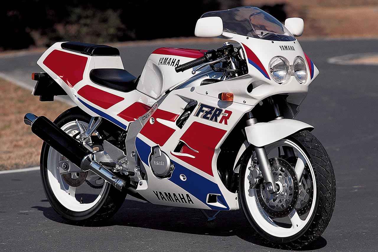 画像: YAMAHA FZR250R 1989年 総排気量:249cc エンジン形式:水冷4ストDOHC4バルブ並列4気筒 シート高:735mm 乾燥重量:141kg 発売当時価格:59万9000円