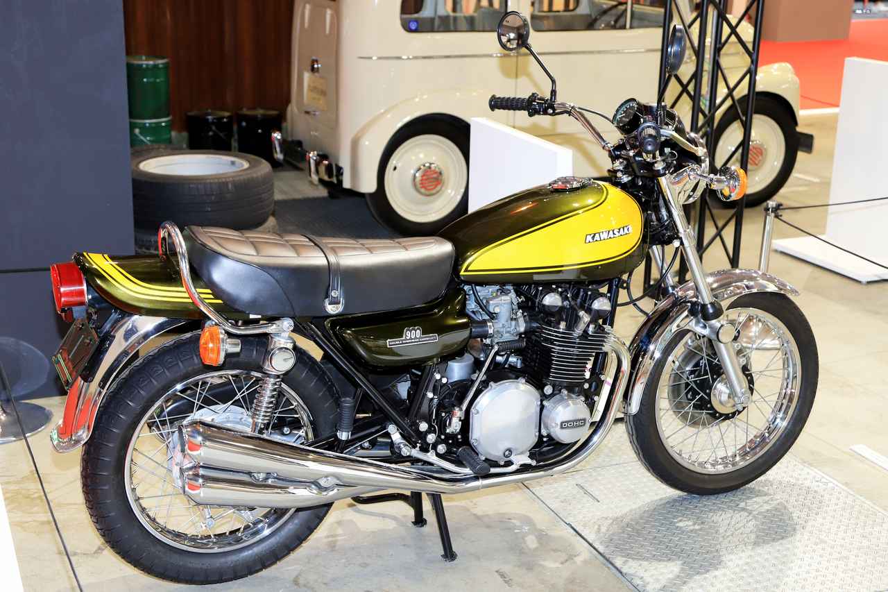 画像1: ▲東京ビッグサイト東7ホールの「Mobility Culture 合同展示~タイムスリップ・ガレージ~」には、900 super4(通称Z1)とKR350が展示されています。