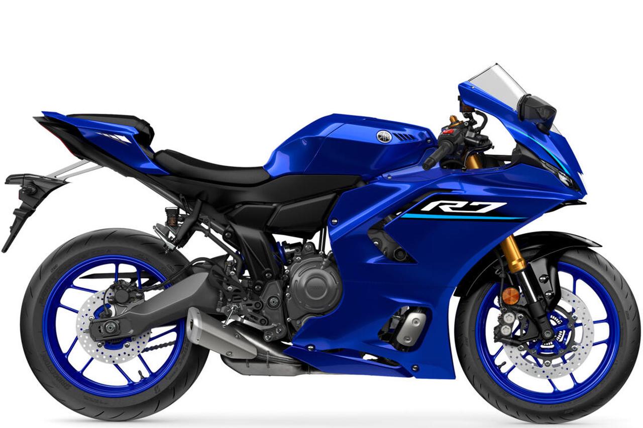 画像4: 【世界初公開】70周年記念色を纏うヤマハ「YZF-R7」2026年モデル登場! 最高峰R1からフィードバックされた6軸IMU×電子制御で走行性能をブラッシュアップ【2026速報】