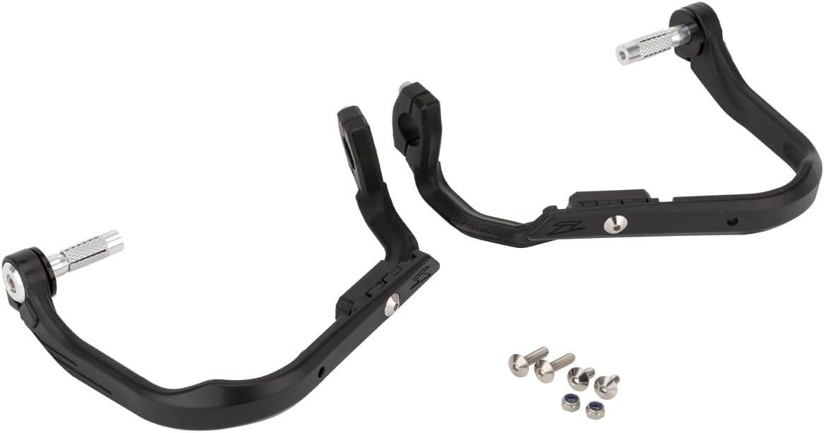 画像1: ジータレーシング(ZETA RACING) スタンダード径(22.2mm)/大径(28.6mm)のアルミハンドルバー用 アントラーハンドガード ブラック ハンドルバークランプ+バーエンド固定 バーエンド内径13.5~16mm対応 樹脂製 軽量 柔軟性 林道 エンデューロ ダートフリーク Dirtfreak F5374(旧品番:ZE73-1001) amzn.to