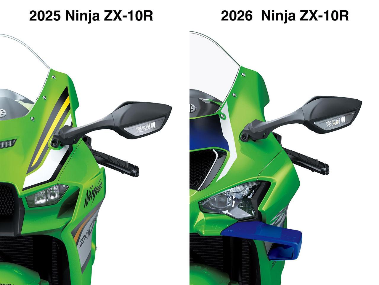 画像9: 【世界初公開!】カワサキ「Ninja ZX-10R」新型登場!精悍フェイスに大型ウイングで空力向上、国内にも導入予定!【2026速報】