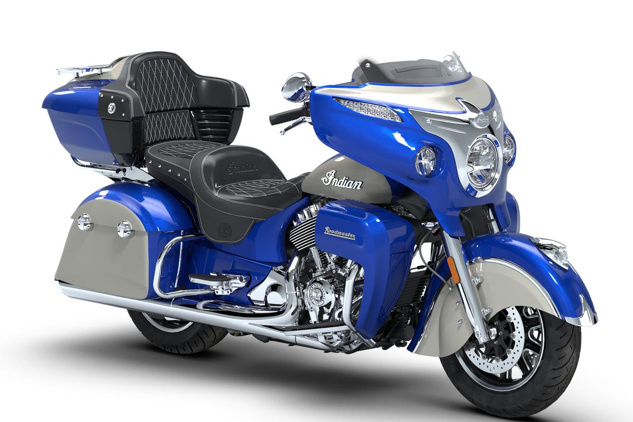 画像: Indian MOTORCYCLE Roadmaster 2026年モデル 総排気量:1890cc エンジン形式:空冷4ストV型2気筒 シート高:711mm 車両重量:417kg