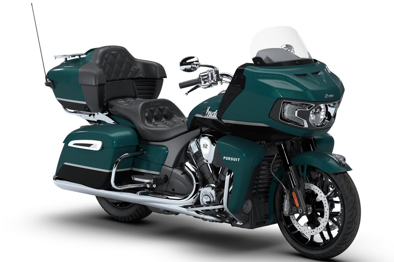 画像2: Indian MOTORCYCLE Pursuit Limited with 112 Package 2026年モデル 総排気量:1834cc エンジン形式:水冷4ストV型2気筒 シート高:672mm 車両重量:425kg