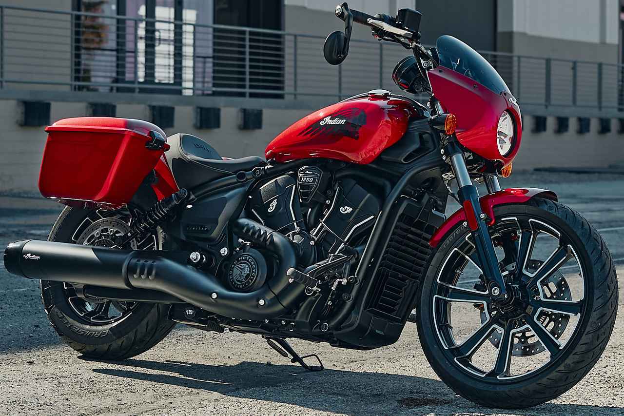 画像: INDIAN MOTORCYCLE Sport Scout RT 2026年モデル 総排気量:1250cc エンジン形式:水冷4スト60°V型2気筒 シート高:680mm 車両重量:257kg