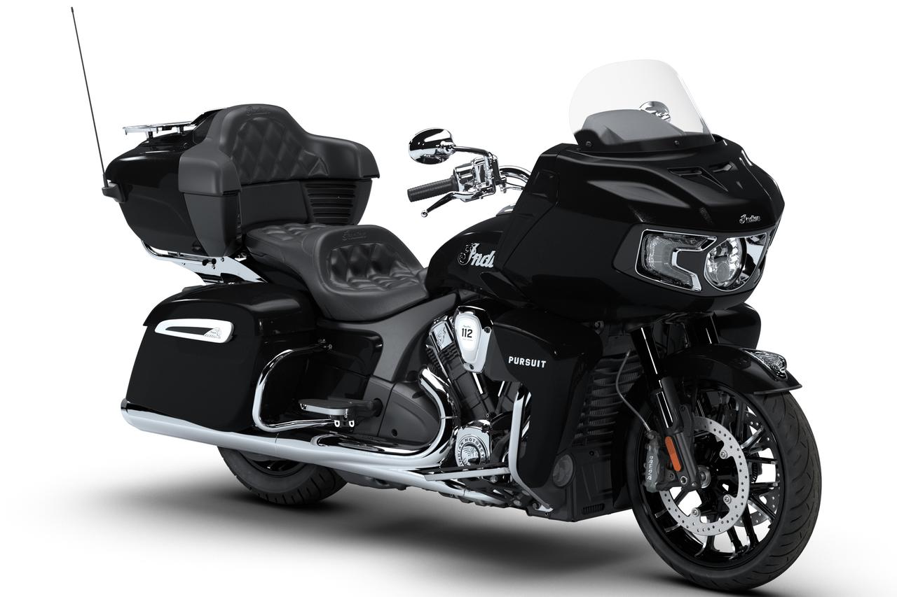 画像3: Indian MOTORCYCLE Pursuit Limited with 112 Package 2026年モデル 総排気量:1834cc エンジン形式:水冷4ストV型2気筒 シート高:672mm 車両重量:425kg