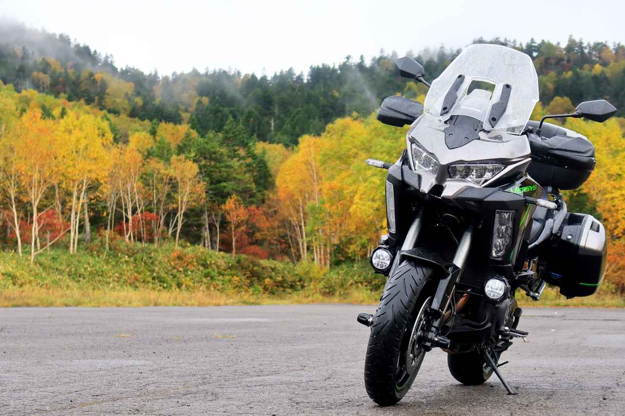 画像1: ▲横手山・陽坂駐車場。標高は1820m。かなり広い駐車場にもかかわらず貸し切り状態だった。