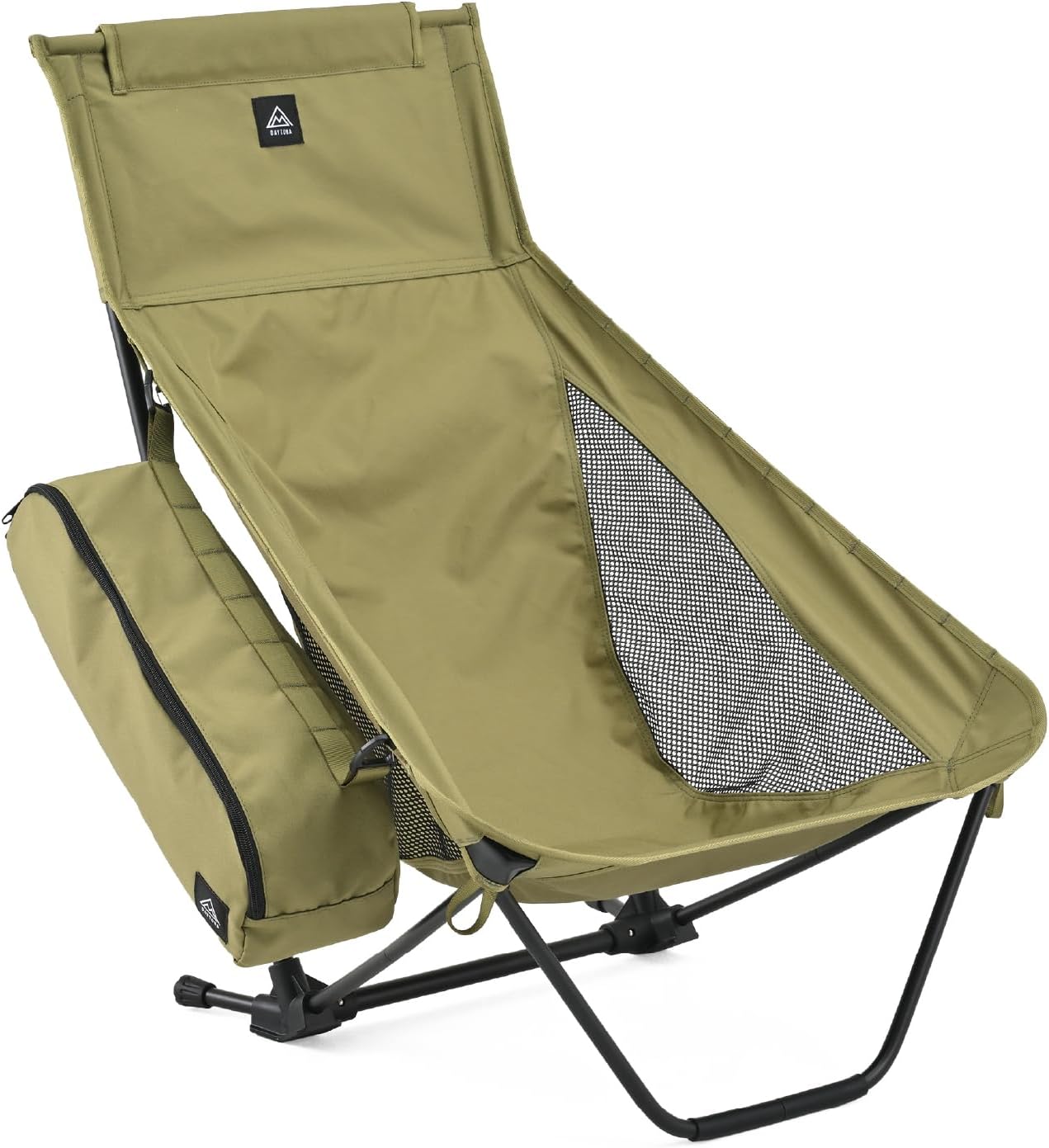 画像: デイトナ(Daytona) ローチェア アウトドア チェア キャンプ 椅子 軽量 コンパクト 持ち運び 座椅子 ハイバックローチェアMIL カーキ 60508 amzn.to