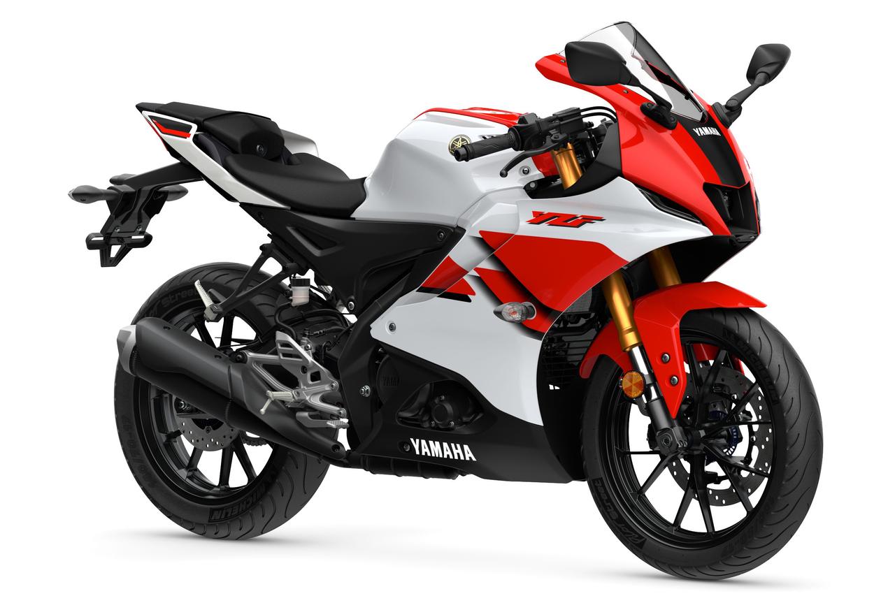画像: YAMAHA YZF-R125 70th Anniversary Edition 欧州仕様 総排気量:125cc エンジン形式:水冷4ストSOHC4バルブ単気筒 シート高:820mm 車両重量:141kg