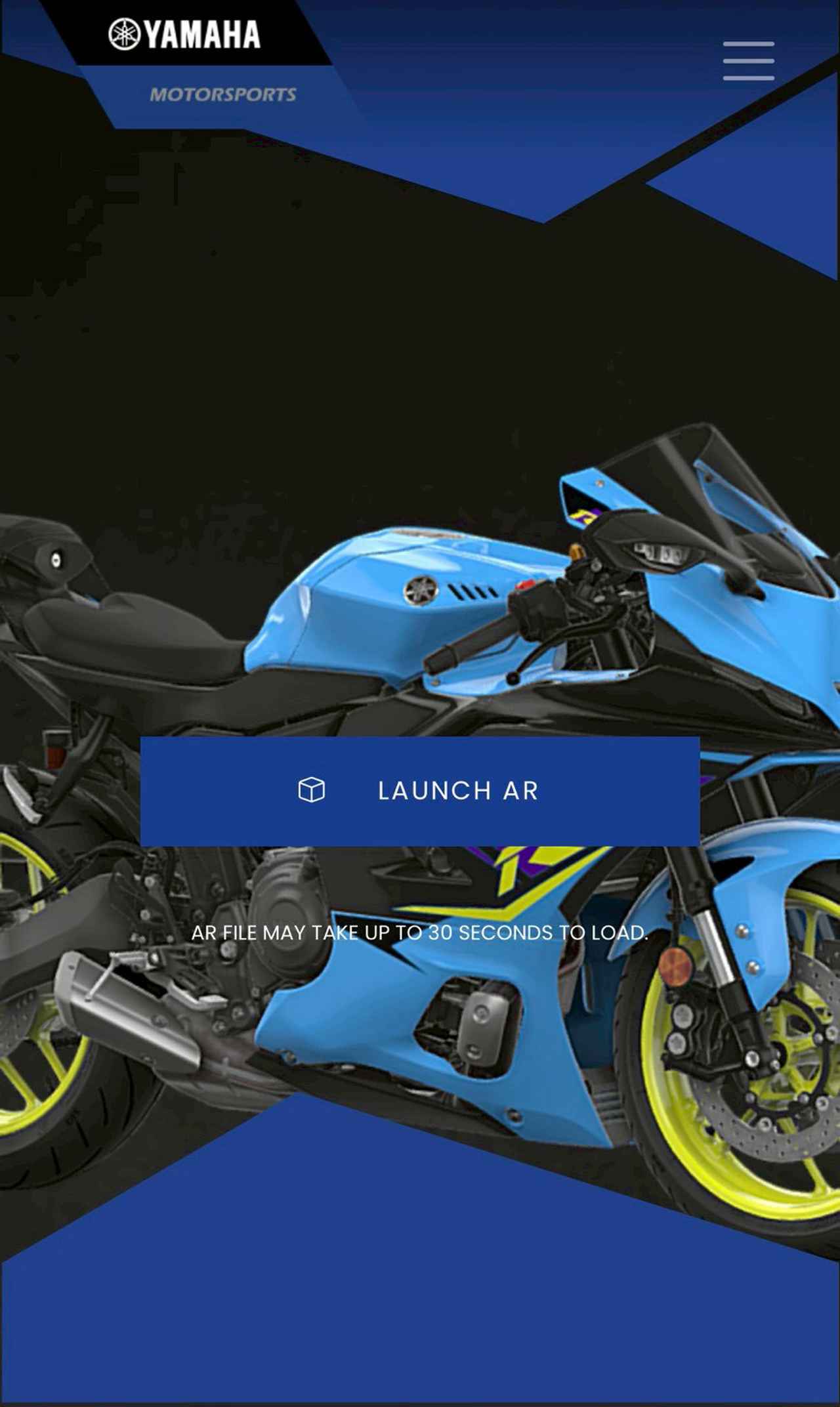 画像: 「LAUNCH AR」を押します。